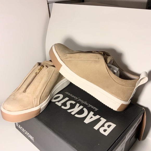 BLACKSTONE RL62 Tan Leather Zip Front Sneaker sz37 - Picture 12 of 15